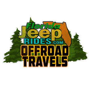 Off road travels logo it's round and yellow